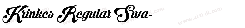 Krinkes Regular Swa字体转换 Krinkes Regular Swa字体转换